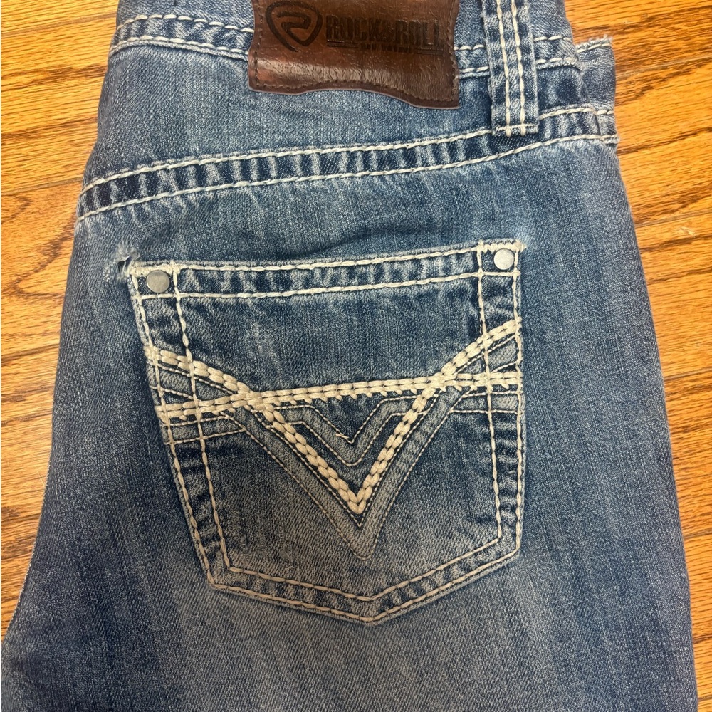 Rock & Roll Men's Blue Bootcut Jeans